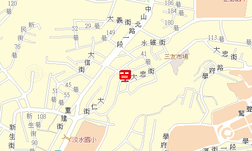 淡水郵局(三重27支)地圖