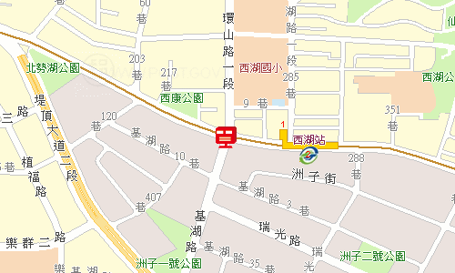 內湖郵局郵務股地圖