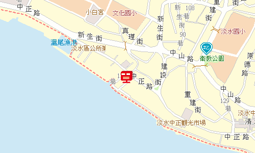 淡水郵局(三重27支)地圖