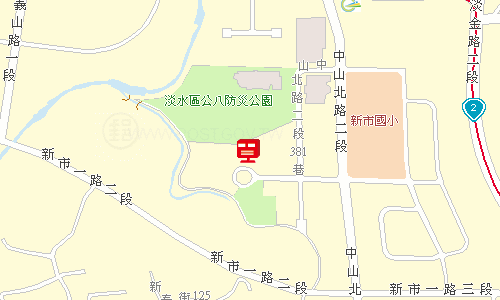 淡水郵局(三重27支)地圖