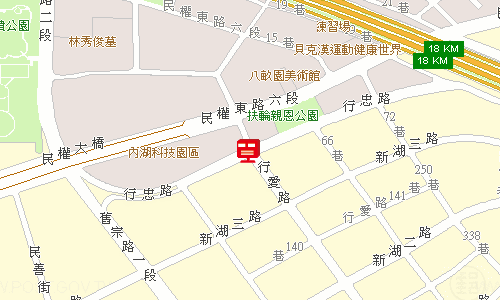 內湖郵局郵務股地圖