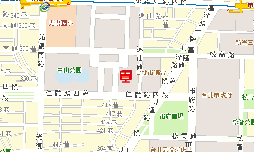 臺北郵局大安投遞股地圖