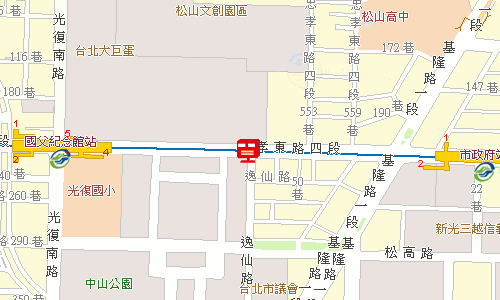 臺北郵局大安投遞股地圖