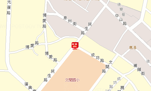 鹿港郵局地圖