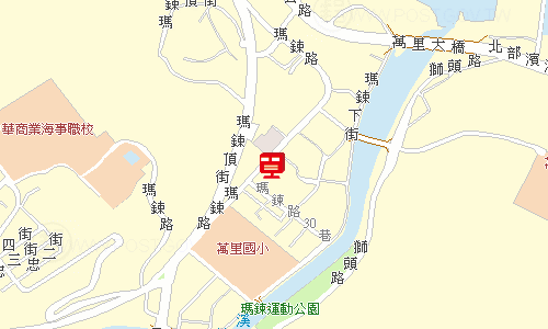 萬里郵局地圖