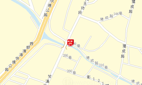 二林郵局地圖