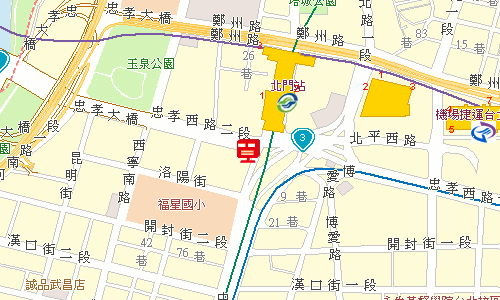 臺北郵局大同投遞股地圖
