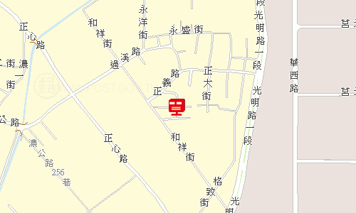 鳳山郵局快捷股地圖