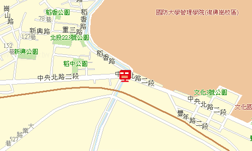 北投郵局郵務股地圖