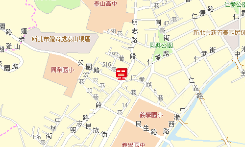 新莊郵局(三重36支)地圖