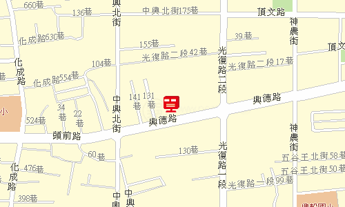 三重郵局郵務科投遞股地圖