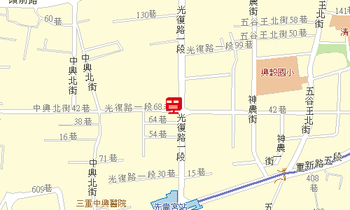 三重郵局郵務科投遞股地圖