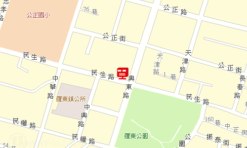 羅東郵局郵務股地圖