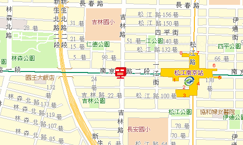 臺北郵局松山投遞股地圖