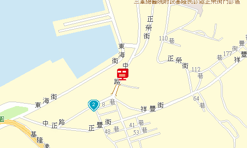 基隆郵局快捷股地圖