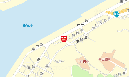 基隆郵局快捷股地圖