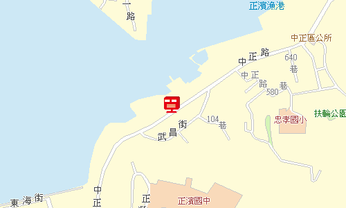 基隆郵局快捷股地圖
