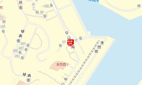 基隆郵局快捷股地圖