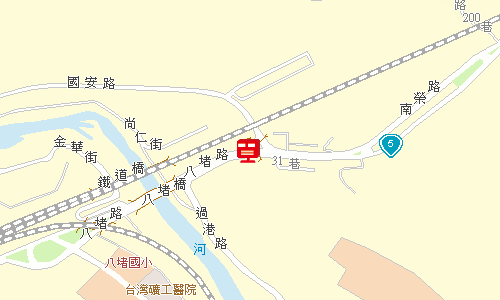 基隆郵局快捷股地圖