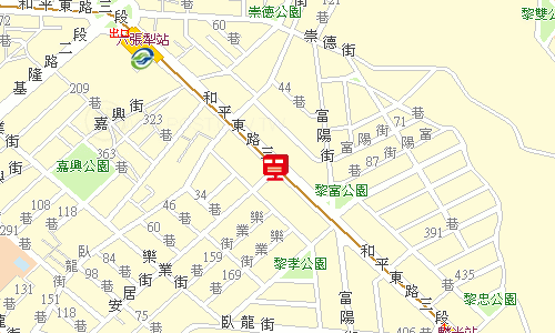 臺北郵局大安投遞股地圖