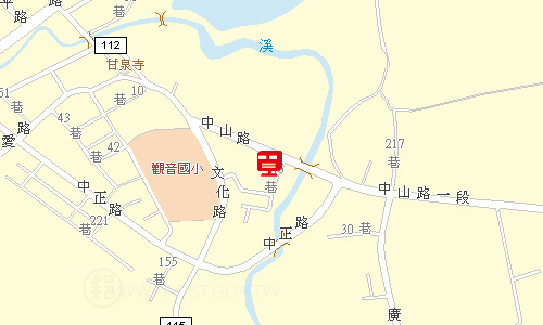觀音新坡郵局地圖