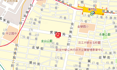 臺北郵局大安投遞股地圖