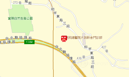 臺北郵局大安投遞股地圖