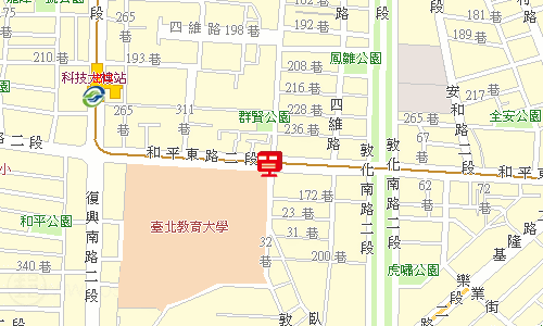 臺北郵局大安投遞股地圖