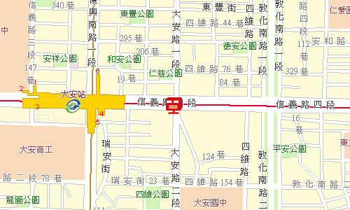 臺北郵局大安投遞股地圖