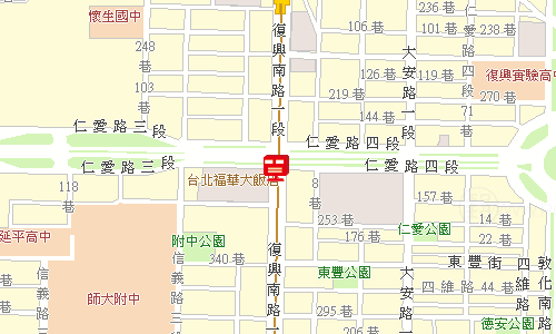 臺北郵局大安投遞股地圖