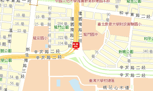 臺北郵局大安投遞股地圖