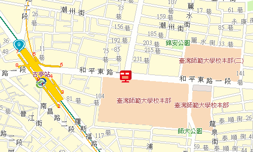 臺北郵局大安投遞股地圖