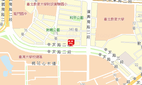 臺北郵局大安投遞股地圖