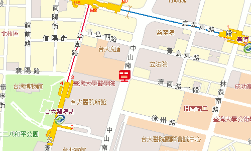 臺北郵局大同投遞股地圖