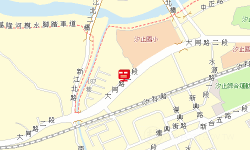 汐止郵局郵務股地圖