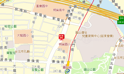 臺北郵局大同投遞股地圖