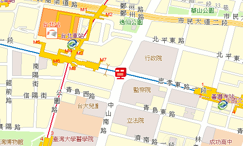 臺北郵局大同投遞股地圖