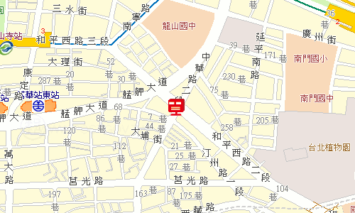 臺北郵局大同投遞股地圖