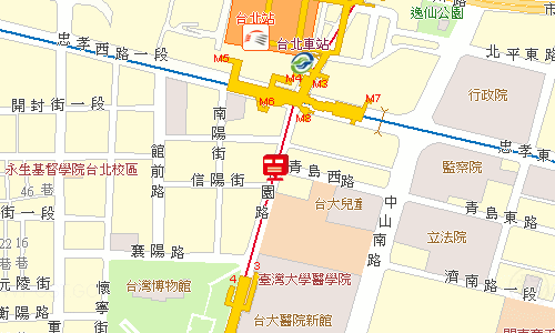 臺北郵局大同投遞股地圖