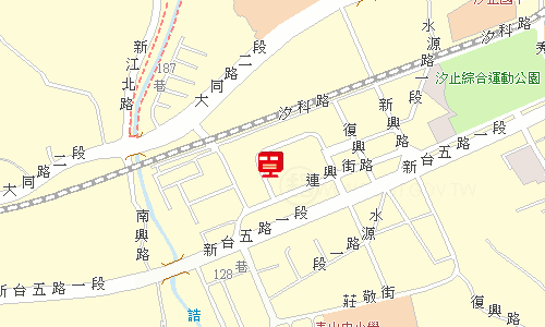 汐止郵局郵務股地圖