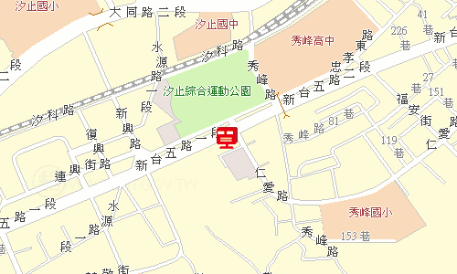 汐止郵局郵務股地圖