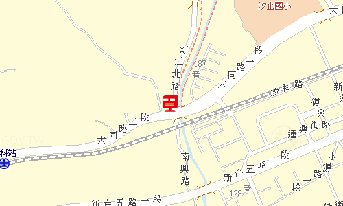 汐止郵局郵務股地圖