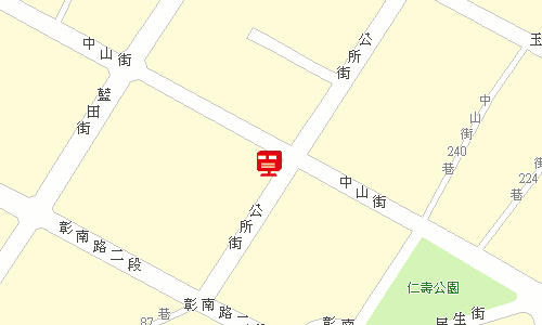 南投郵局郵務股地圖