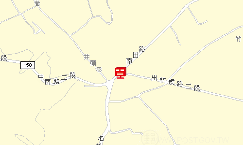 名間郵局地圖
