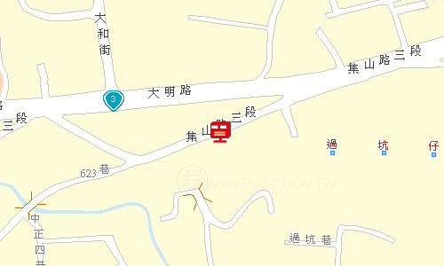 竹山郵局地圖
