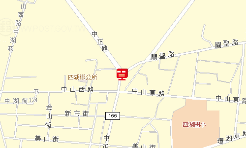 四湖郵局地圖