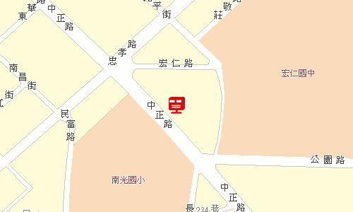 埔里郵局地圖