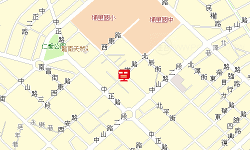 埔里郵局地圖