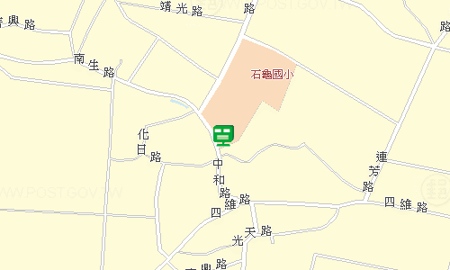 斗南石龜郵局地圖