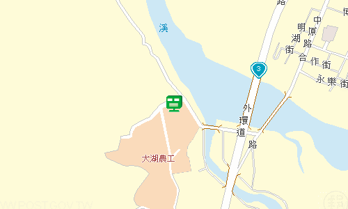 大湖郵局地圖